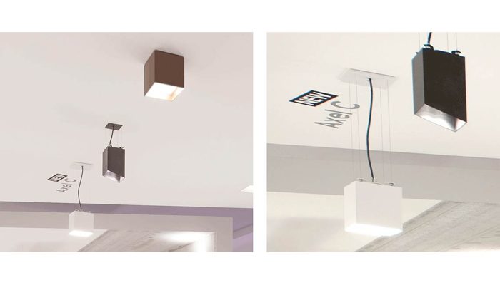 Axel Square 9 Pendant IP54